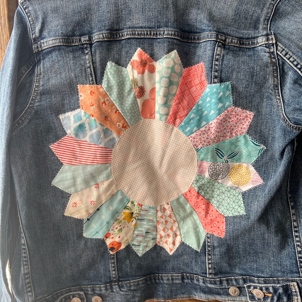 Upcycled Levi’s Jacket with Handquilted Back
